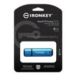 Kingston Ironkey 8GB Vault Privacy 50C Encrypted Type-C Flash Drive USB 3.2, FIPS 197, 250MB/s R, 180MB/s W