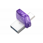 256GB Kingston DataTraveler microDuo 3C USB Flash Drive - USB 3.2, Gen1, Type-A/C, 200MB/s R