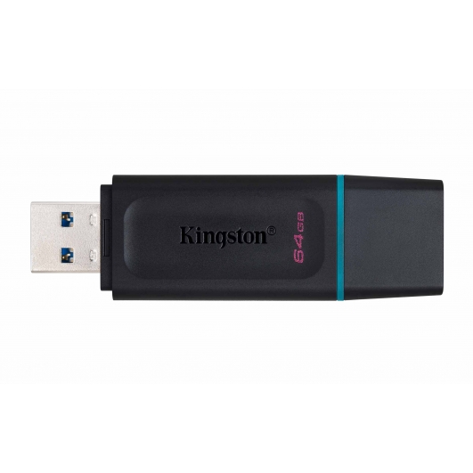 64GB Kingston DataTraveler Exodia USB Flash Drive - USB 3.2, Gen1, Type-A, R