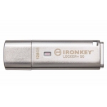 128GB Kingston Ironkey Locker+ 50 USB Flash Drive - USB 3.2, Gen1, Type-A, 145MB/s R, W