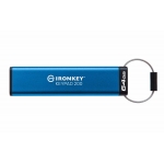 64GB Kingston Ironkey Keypad 200 USB Flash Drive - USB 3.2, Gen1, Type-A, 145MB/s R, 115MB/s W