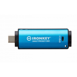 512GB Kingston Ironkey Vault Privacy 50C USB Flash Drive - USB 3.2, Gen1, Type-C, 310MB/s R, 250MB/s W