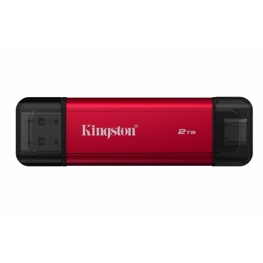 2TB (2000GB) Kingston Dual Portable USB Flash Drive - USB 3.2, Gen2, Type-A/C, 1050MB/s R