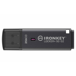 64GB Kingston Locker+ 50 [G2] USB Flash Drive - USB 3.2, Gen2, Type-A, 145MB/s R