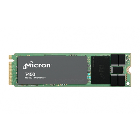 Micron 960GB 7450 PRO SSD M.2 (2280), NVMe, PCIe, Gen 4x4, Non-SED, 5000MB/s R, 1400MB/s W