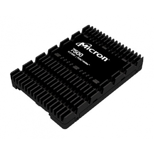 Micron 7680GB (7.68TB) 7500 PRO SSD U.3 2.5 Inch 15mm, NVMe, PCIe, Gen 4x4, SED, 7000MB/s R, 5900MB/s W