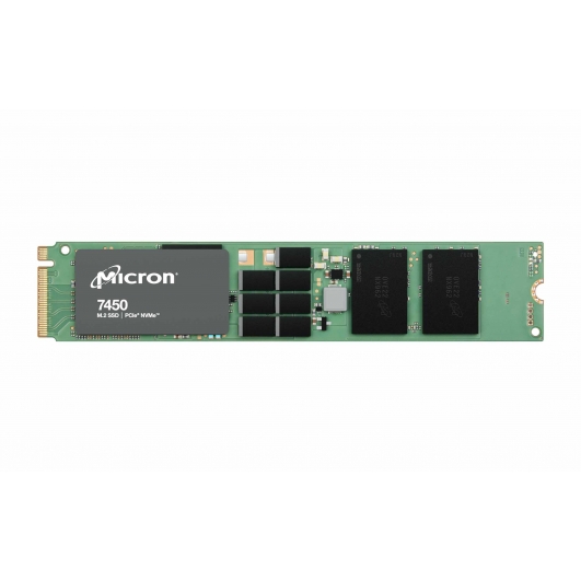 1.92TB (1920GB) Micron 7450 PRO M.2 NVMe SSD - 22110mm, PCIe Gen4 x4, 5000MB/s R, 2400MB/s W