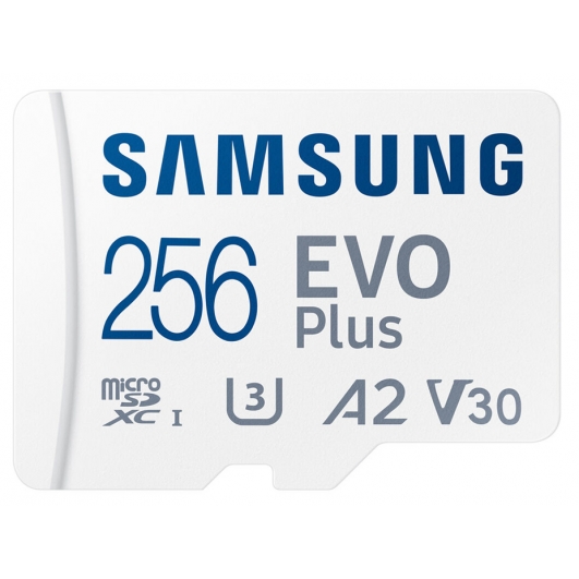 Samsung 256GB Evo Plus Micro SD karta - U3, A2, až 130 MB/s