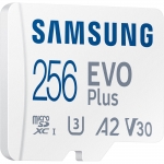 Samsung 256GB EVO Plus Micro SD (SDXC) Card U3, V30, A2, 130MB/s R, 30MB/s W
