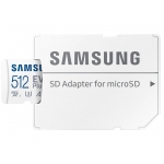 Samsung 512GB EVO Plus Micro SD (SDXC) Card U3, V30, A2, 130MB/s R, 30M,B/s W