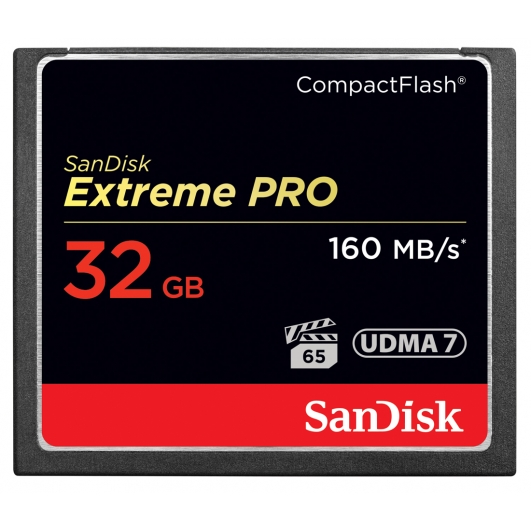 SanDisk 32GB Extreme Pro Compact Flash (CF) Card - Refurbished/Open Box