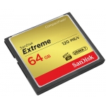 SanDisk 64GB Extreme Compact Flash (CF) Card 120MB/s R, 85MB/s W