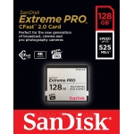 SanDisk 128GB Extreme Pro CFast 2.0 Card VPG130 525MB/s R, 450MB/s W