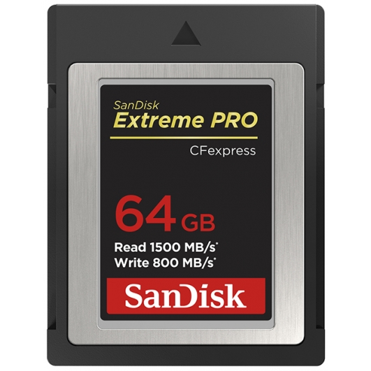 SanDisk 64GB Extreme Pro CFexpress Card, Type B, 1500MB/s R, 800MB/s W