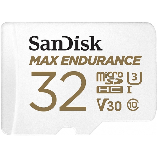 SanDisk 32GB Max Endurance Micro SD Card - U3, V30, Up To 100MB/s