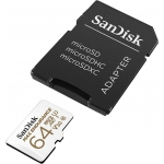 SanDisk 64GB MAX ENDURANCE Micro SD (SDXC) Card U3, V30, 100MB/s R, 40MB/s W