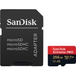 SanDisk 256GB Extreme Pro Micro SD (SDXC) Card U3, V30, A2, 200MB/s R, 140MB/s W