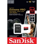 SanDisk 64GB Extreme Pro Micro SD Card - U3, V30, A2, Up To 200MB/s