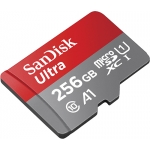 SanDisk 256GB Ultra Micro SD (SDXC) Card A1, 150MB/s R, 10MB/s W