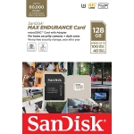 SanDisk 128GB MAX ENDURANCE Micro SD (SDXC) Card U3, V30, 100MB/s R, 40MB/s W