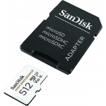 SanDisk 512GB High Endurance Micro SD (SDXC) Card U3, V30, 100MB/s R, 40MB/s W