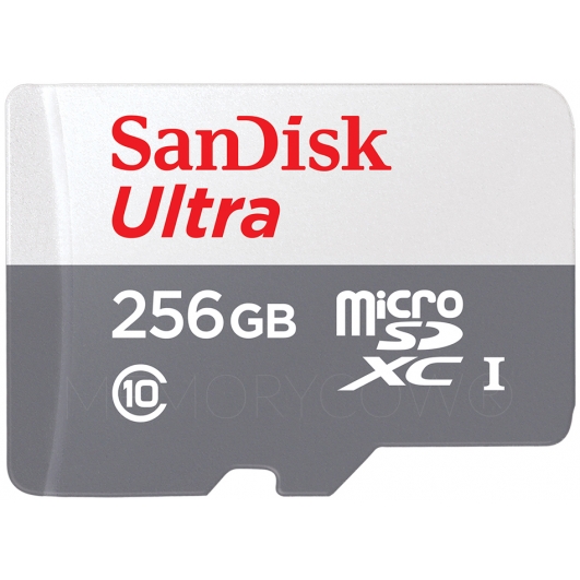 SanDisk 256GB Ultra Micro SD Card - U1, Up To 100MB/s