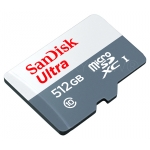 SanDisk 512GB Ultra Micro SD Card, Inc Adapter - U1, Up To 100MB/s