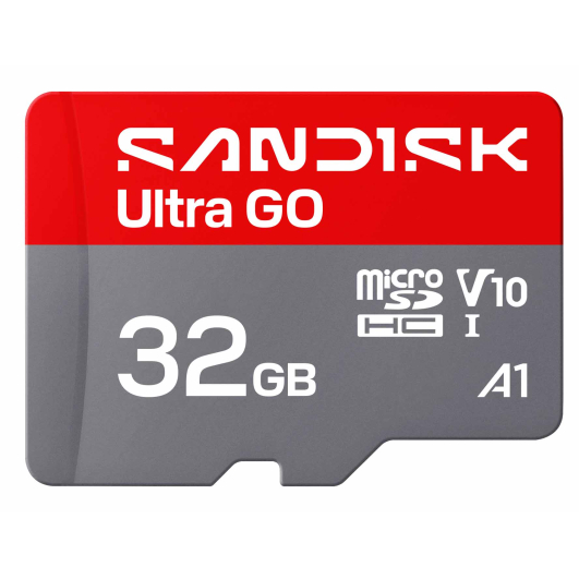 32GB SanDisk Ultra Go Micro SD (SDHC) Memory Card - U1, V10, A1, 120MB/s R