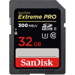 SanDisk 32GB Extreme Pro SD (SDHC) Card UHS-II U3, V90, 300MB/s R, 260MB/s W
