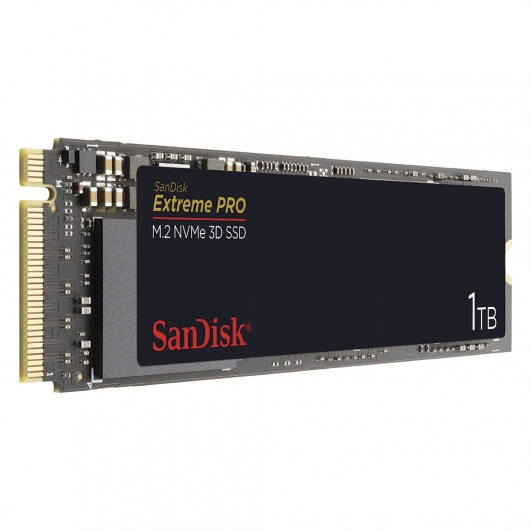 SanDisk 1TB (1000GB) Extreme Pro SSD M.2 (2280), NVMe, PCIe 3.0 (x4), 3400MB/s R, 2800MB/s W
