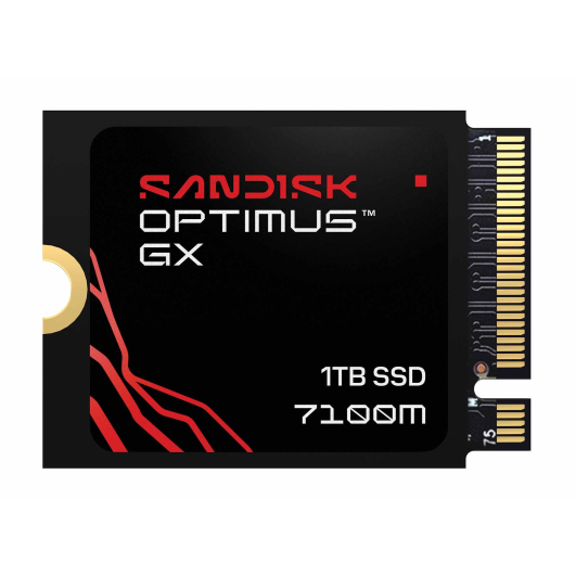 1TB (1000GB) SanDisk Optimus GX7100M M.2 NVMe SSD - [2230], Gen 4.0 x4, 7250MB/s R, 6900MB/s W