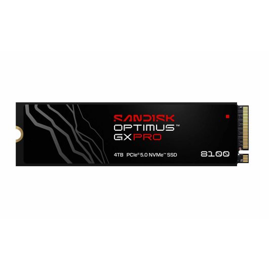 4TB (4000GB) SanDisk Optimus GXPRO 8100 M.2 NVMe SSD - [2280], Gen 5.0 x4, 14900MB/s R, 14000MB/s W