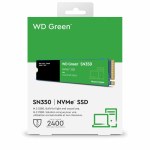 250GB WD Green SN350 M.2 NVMe SSD - 2280mm, PCIe Gen4 x4, 2400MB/s R, 1500MB/s W