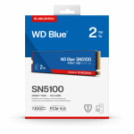 2TB (2000GB) WD Blue SN5100 M.2 NVMe SSD - 2280mm, PCIe Gen4 x4, 7100MB/s R, 6700MB/s W