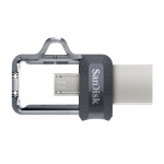 SanDisk 256GB Ultra Dual Type-A/Micro USB Flash Drive USB 3.0, OTG, 150MB/s