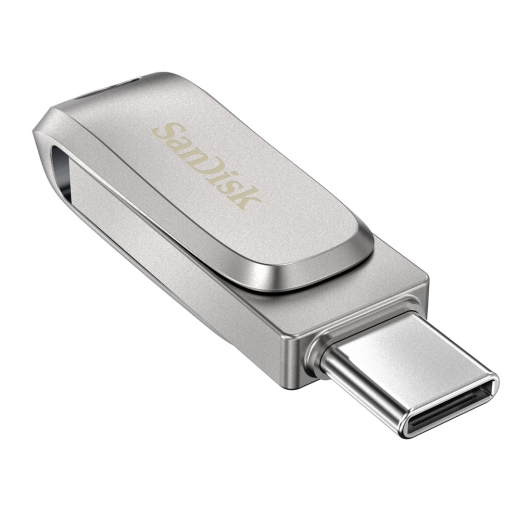 SanDisk 128GB Ultra Dual Drive Luxe Type-A/C Flash Drive - Refurbished/Open Box