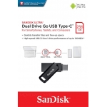 SanDisk 256GB Ultra Dual Drive Go Type-A/C Flash Drive USB 3.1, Gen1, 150MB/s