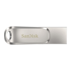 SanDisk 256GB Ultra Dual Drive Luxe Type-A/C Flash Drive, USB 3.1, Gen1, 150MB/s