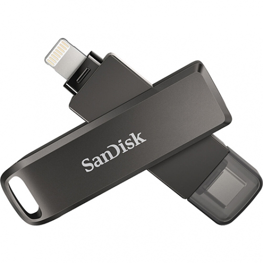 SanDisk 256GB Luxe iXpand Type-C/Lightning Flash Drive, USB 3.1