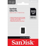 SanDisk 512GB Ultra Fit Flash Drive USB 3.2, Gen1, 400MB/s
